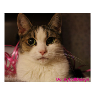 Pink Ribbon Edition: Dainty Doll in Soft Portrait Poster