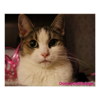 Pink Ribbon Edition: Dainty Doll in Soft Portrait Poster