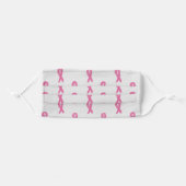 Pink Ribbon Face Mask Awareness (Front, Folded)