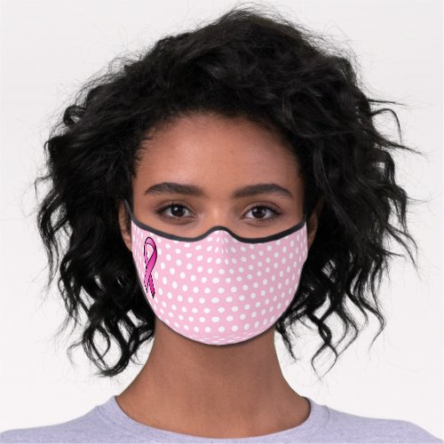 Pink Ribbon Face Mask Breast Cancer Wont Fog Glass