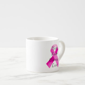 Pink Ribbon Faith Espresso Mug