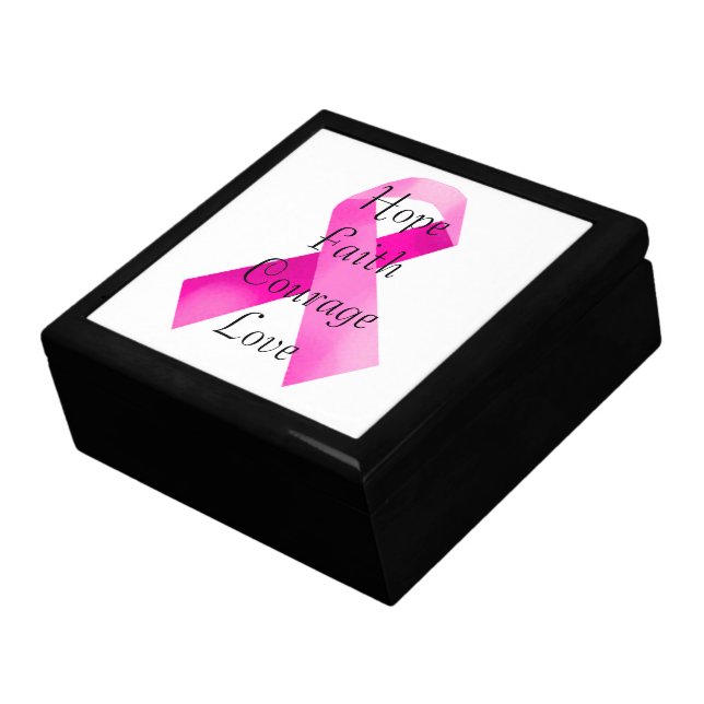 Pink Ribbon Faith Gift Box (Side)