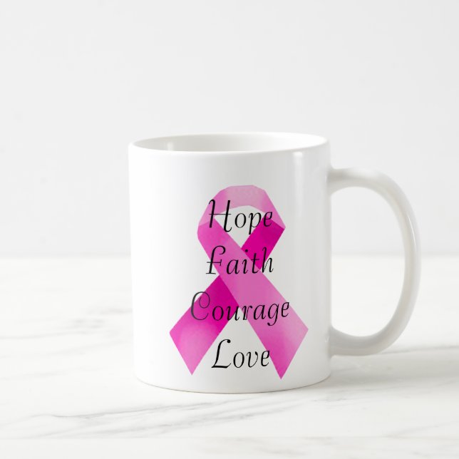Pink Ribbon Faith Mug (Right)