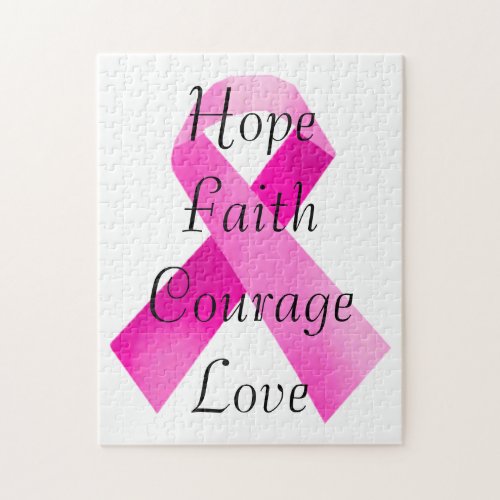 Pink Ribbon Faith Puzzle