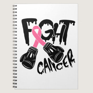 Pink Ribbon Fighter Warrior Breast Cancer  Noteboo Notebook