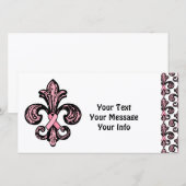 Pink Ribbon Fleur de lis (Front/Back)