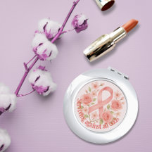 Pink Ribbon Floral Cancer Awareness
