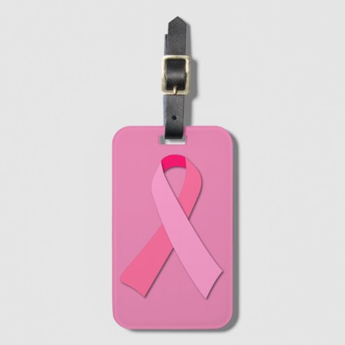 Pink Ribbon for Breast Cancer Awareness Luggage Tag