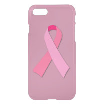 Pink Ribbon for Breast Cancer Awareness iPhone SE/8/7 Case