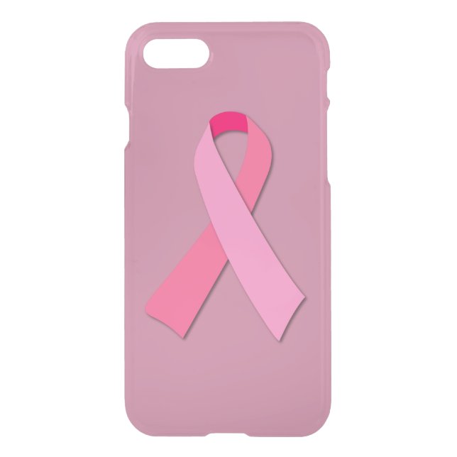 Pink Ribbon for Breast Cancer Awareness Uncommon iPhone Case (Back)
