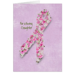 Pink Ribbon for Daughter Cards