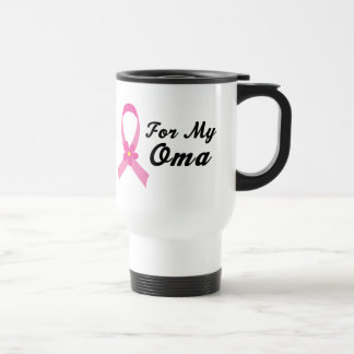 Pink Ribbon For My Oma Travel Mug