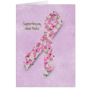 Pink Ribbon for Niece Cards