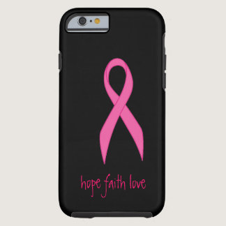 Pink Ribbon Hope Faith Love iPhone 6 case