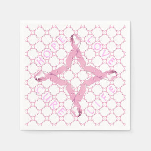 Pink Ribbon HOPE LOVE CURE LIFE Napkins