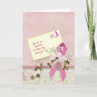 Pink Ribbon Inspirational Card