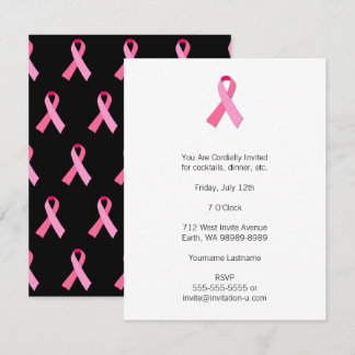 Pink Ribbon Invitation