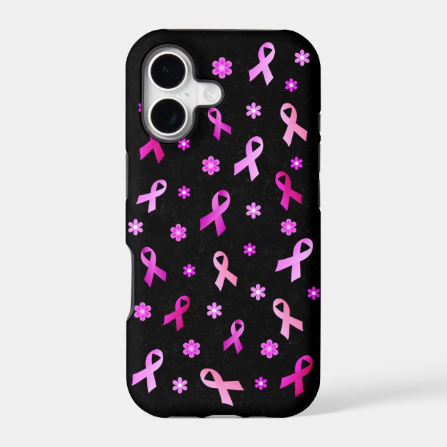 Pink Ribbon Iphone Case (Back)
