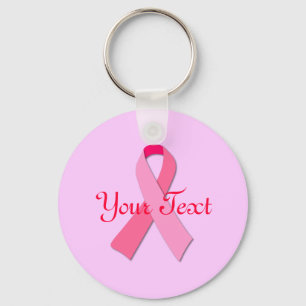 Pink Ribbon Keychain