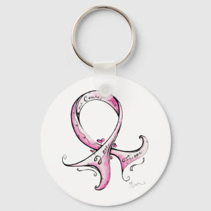 Pink Ribbon Keychain