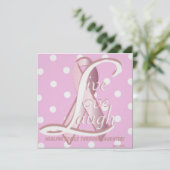 Pink Ribbon Laugh Live Love CardCustomize (Standing Front)