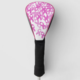 Pink Ribbon Motif Golf Head Cover
