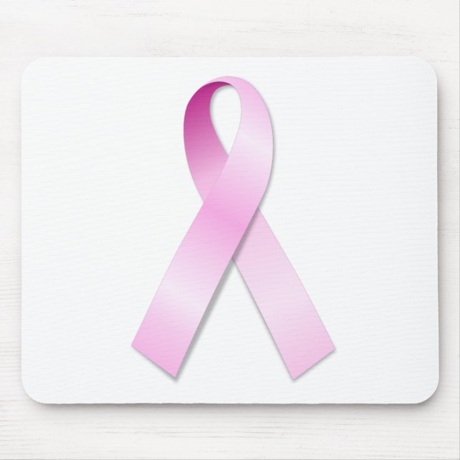Pink Ribbon Mouse Pad (Front)