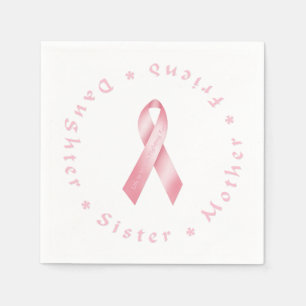 Pink Ribbon Napkins