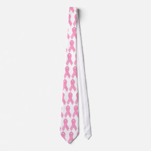 Pink Ribbon Neck Tie