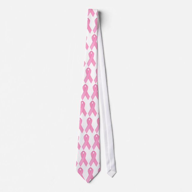 Pink Ribbon Neck Tie (Front)