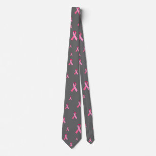Pink Ribbon Neck Tie