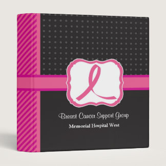 Pink Ribbon Organizer Binder