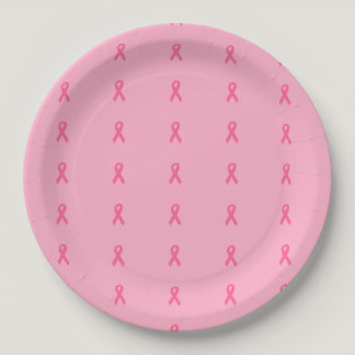 "Pink Ribbon" Paper Plates