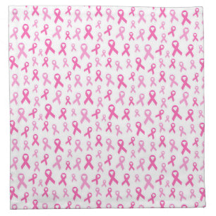 Pink Ribbon Pattern – Breast Cancer Awareness Cloth Napkin