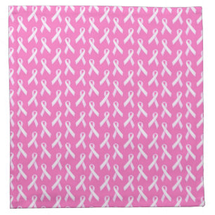 Pink Ribbon Pattern – Breast Cancer Awareness Cloth Napkin