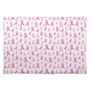 Pink Ribbon Pattern – Breast Cancer Awareness Cloth Placemat