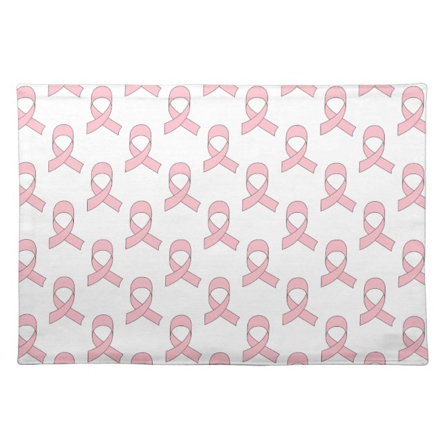 Pink Ribbon Pattern Placemat (Front)