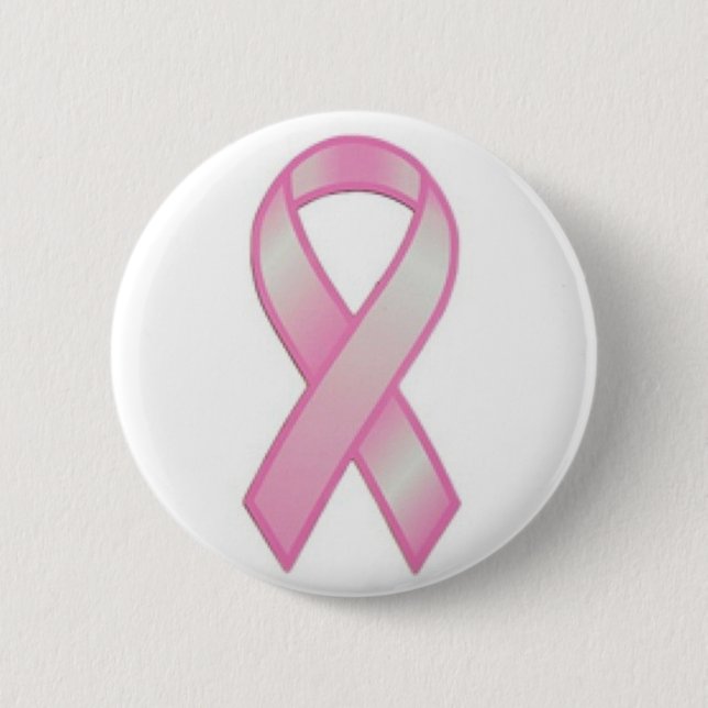 pink ribbon pinback button (Front)