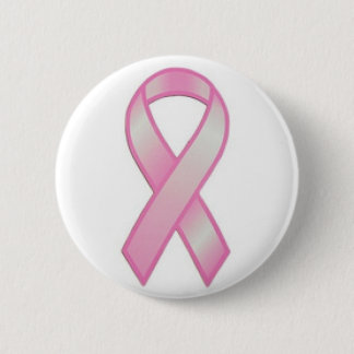 pink ribbon pinback button