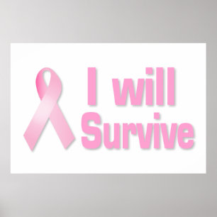 Pink ribbon poster