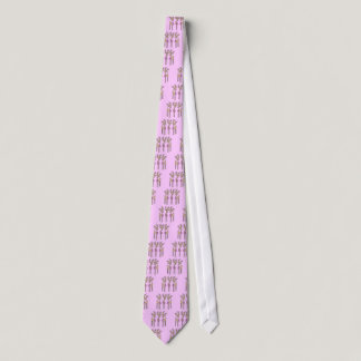 Pink Ribbon Reindeer - Breast Cancer Neck Tie
