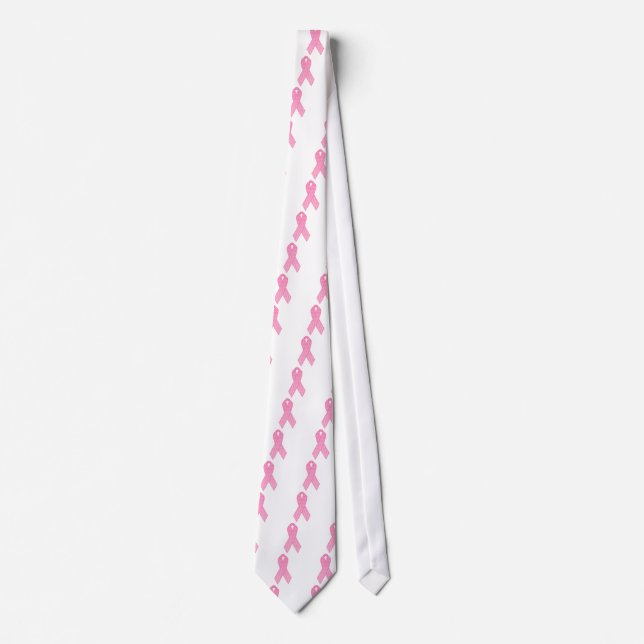 Pink Ribbon Repeating Tie (Front)