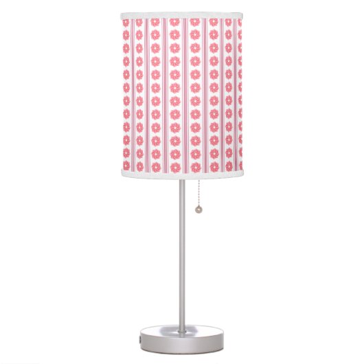 Pink Ribbon Rose Lamp (Left)