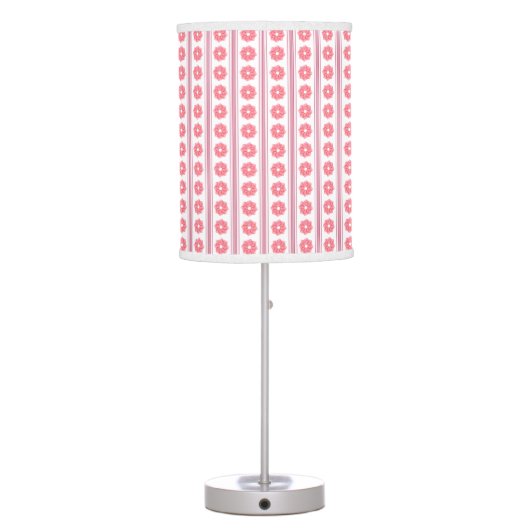 Pink Ribbon Rose Lamp (Back)