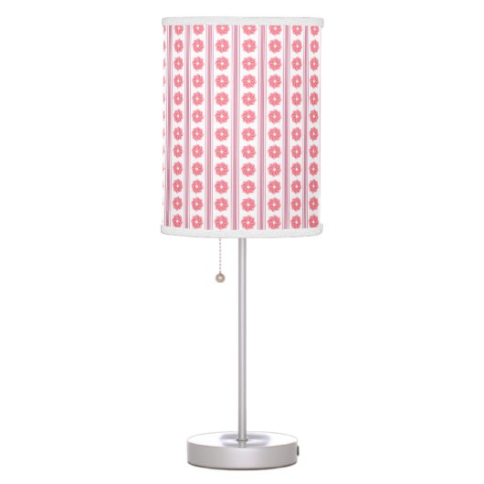 Pink Ribbon Rose Lamp (Right)