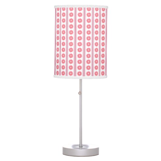 Pink Ribbon Rose Lamp (Front)