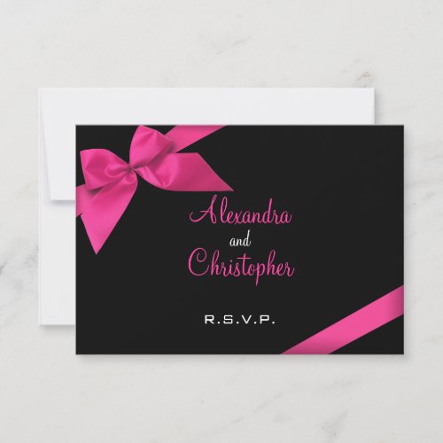 Pink Ribbon RSVP Invitation