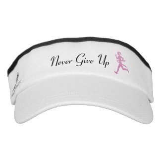 Pink Ribbon Runner Visor 