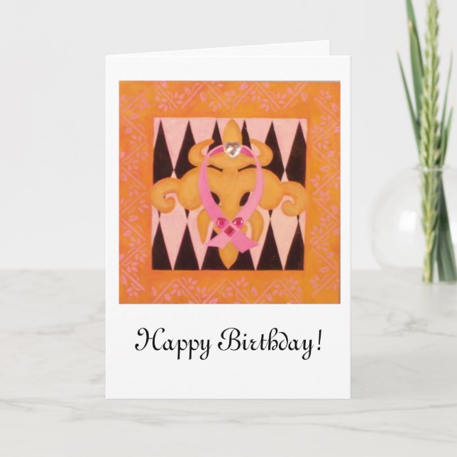 Pink Ribbon Series: Birthday Card (Front)