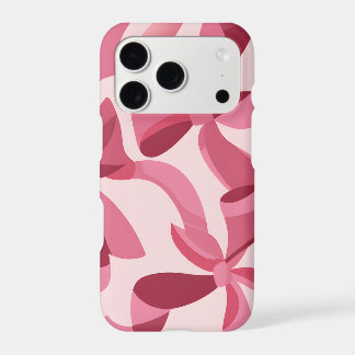 Pink Ribbon Silhouette iPhone Case | Bold Coquette